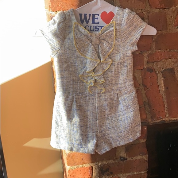 Janie and Jack Tweed Romper - Picture 2 of 4